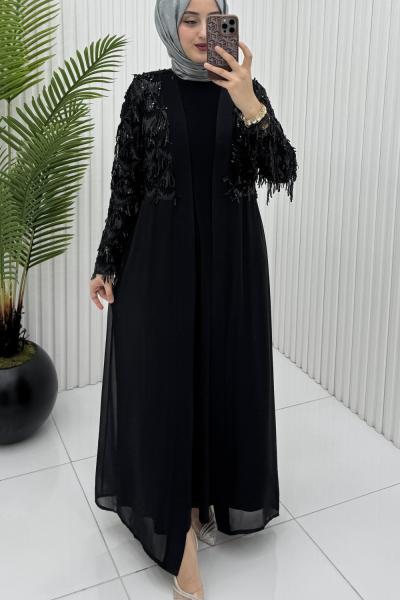 Elmas İkili Abiye Takım Siyah