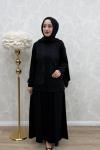 Hülya Etek Takım Siyah