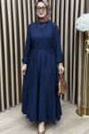 Kamelya Elbise Lacivert