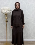 Leman Etek Takım Kahverengi