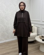 Sibel Takım Kahverengi