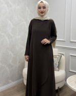 Yeliz Elbise Kahverengi
