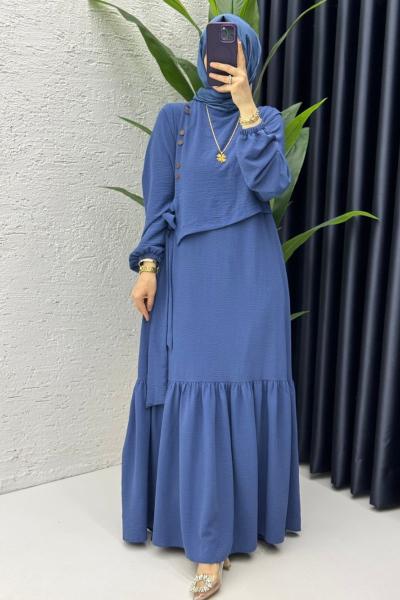 İndigo Aycan Elbise Tesettür Giyim