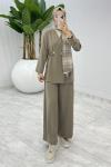 Toprak  Güler Pantolonlu Takım Tesettür Giyim