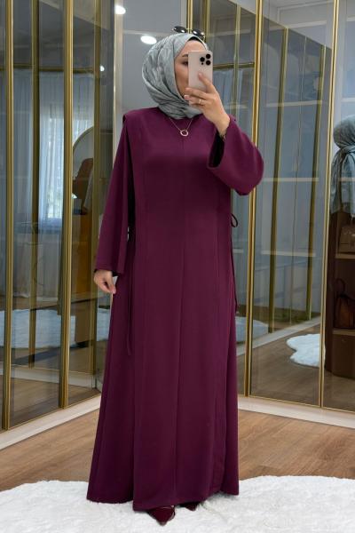 Aller Detaylı Oysho Elbise Mürdüm