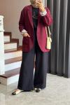 Carleen Ceket Bordo