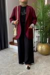 Carleen Ceket Bordo