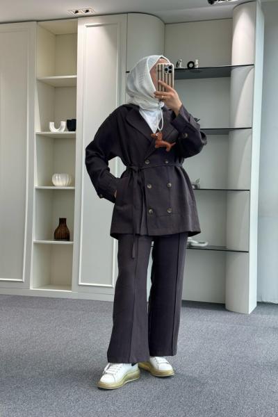 Hawai Caket Takım Kahverengi