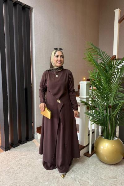 Noura Takım Kahverengi