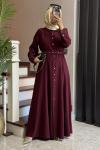 Wilder Elbise Bordo