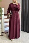 Wilder Elbise Bordo
