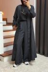 Zoya Kimono Takım Siyah