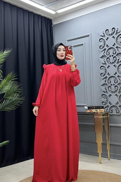 Hüma Elbise Kırmızı