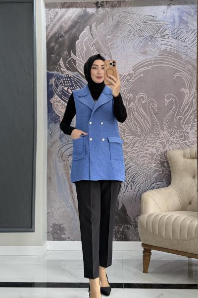 İKRA YELEK Mavi
