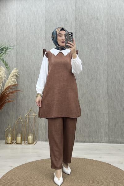 Maysa takım Kahverengi