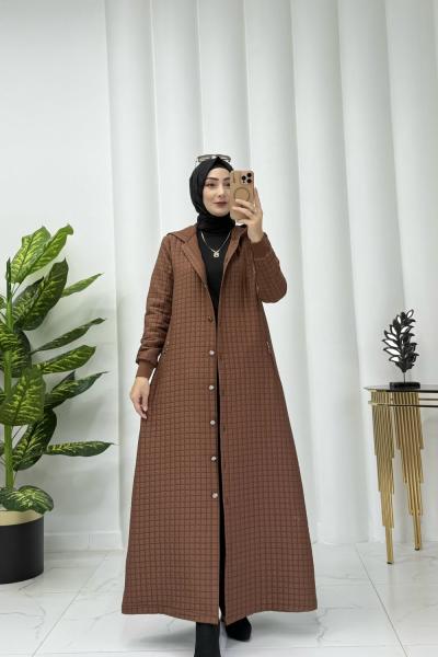 Rina kapitone kap Kahverengi