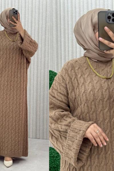 4072 Örgü Triko Elbise