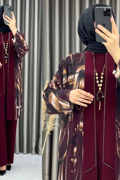 zümrüt pantolonlu takım