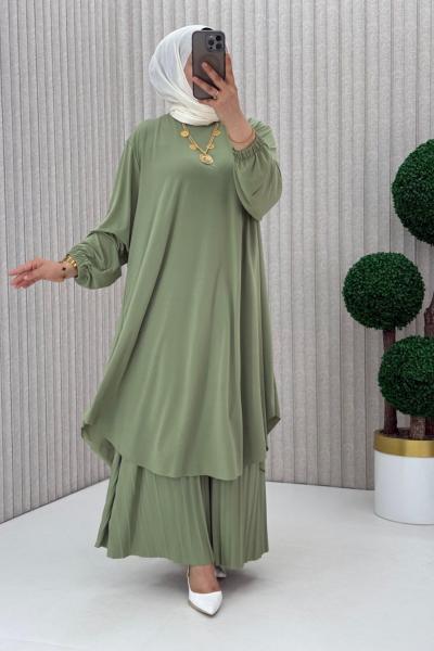 Suzan Piliseli Pantolonlu Takım