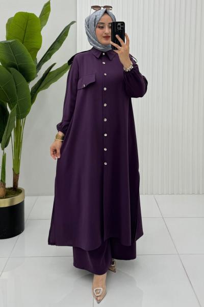 Büşra Takım Koyu Mor