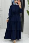 Nefes Elbise Lacivert