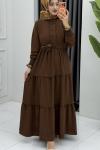 Nefes Elbise Kahverengi