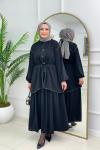 AYCAN ETEKLİ TAKIM - SİYAH