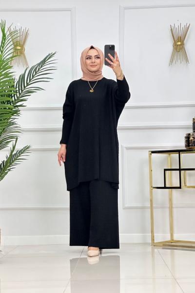 BATTAL TRİKO TAKIM-SİYAH