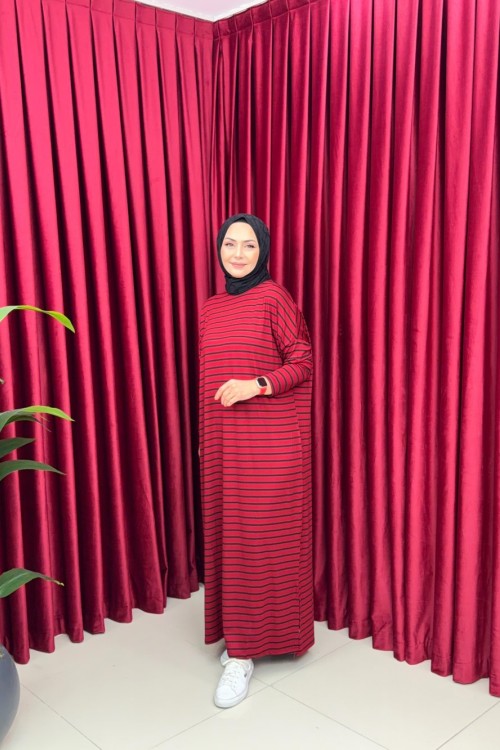 COMFY PENYE ELBİSE - BORDO