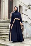DİLRUBA ELBİSE - LACİVERT