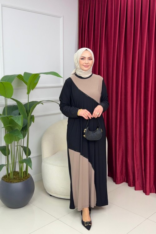 EKİN SANDY ELBİSE - SİYAH