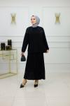 İMREN ETEKLİ TAKIM-SİYAH