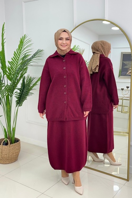 PINAR ETEKLİ TAKIM - BORDO