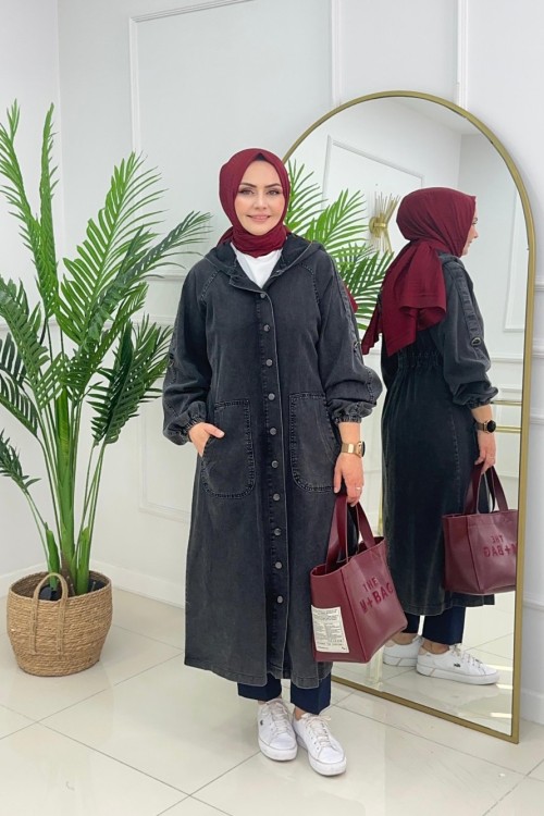 ROSE DENİM KAP - SİYAH