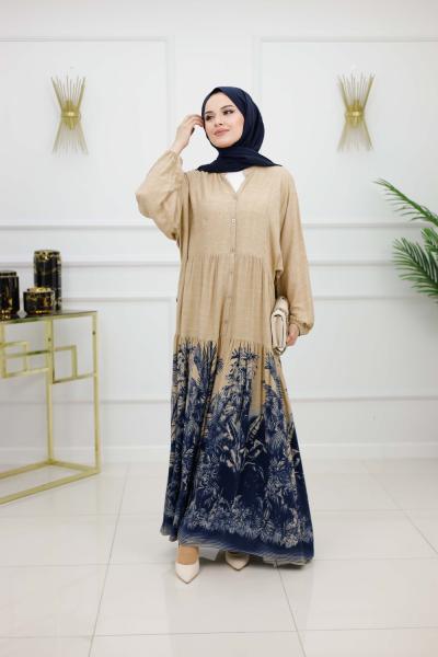 ŞEBNEM ELBİSE-LACİVERT