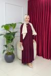 SELEN ELBİSE - BORDO