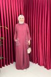SUNNY ELBİSE - BORDO