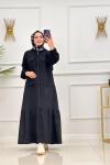 YÜSRA ELBİSE - SİYAH