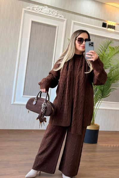 ATKILI COZY SET Kahverengi