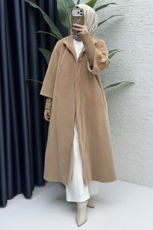 Angora Kaban Tesettür Giyim  Camel