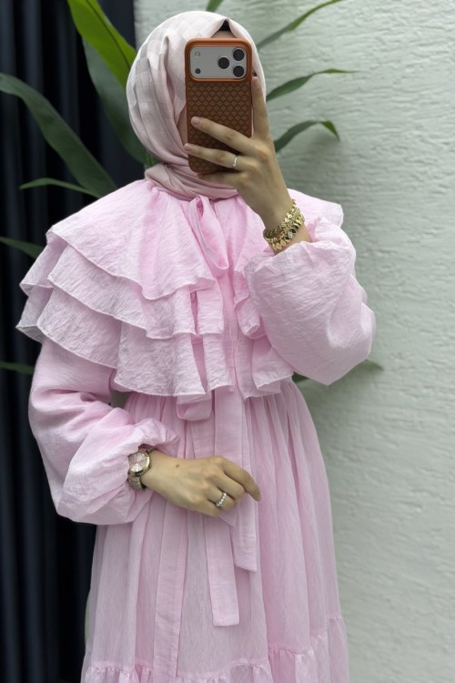 Balım Elbise Tesettür Giyim  Pembe