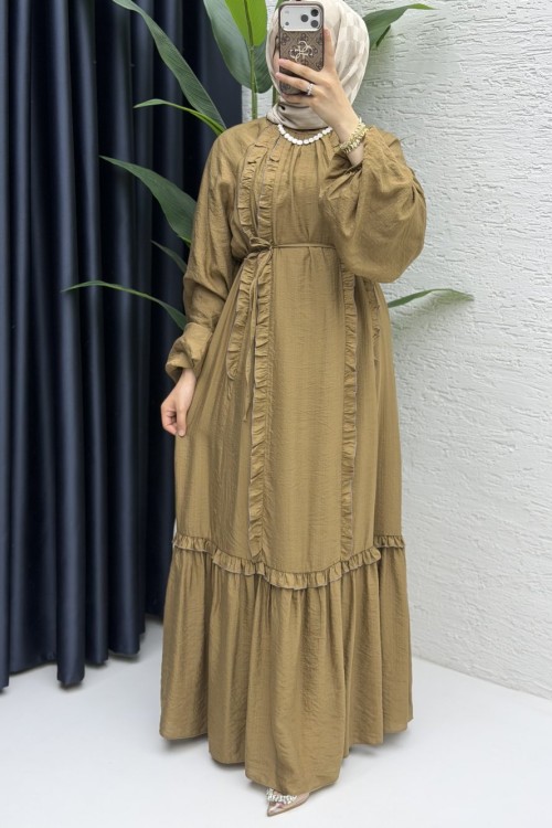 Lady Elbise Tesettür Giyim  Latte