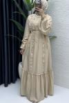 Lady Elbise Tesettür Giyim  Taş Rengi