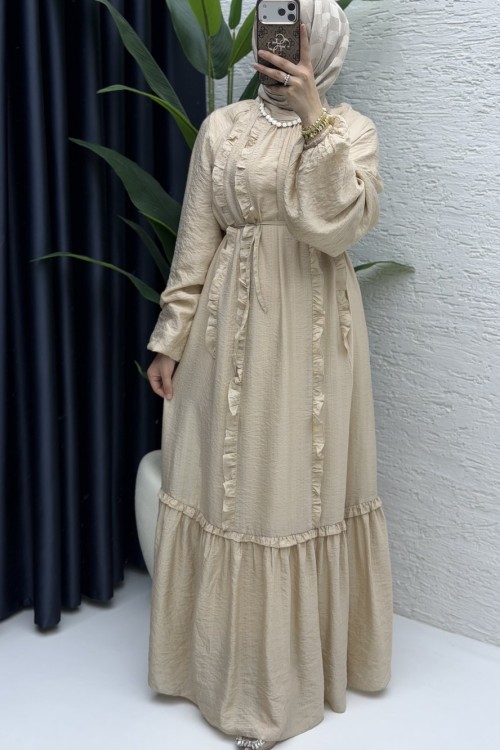 Lady Elbise Tesettür Giyim  Taş Rengi