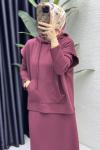 Nesrin Elbise Takım Bordo