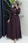 Vera Elbise Tesettür Giyim  Mürdüm