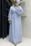 Zümra Elbise Tesettür Giyim  Mavi