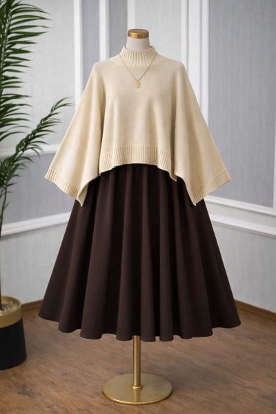 VALON PREMİUM TAKIM Kahverengi Bej